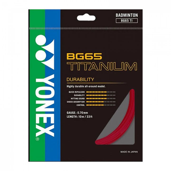 Yonex BG 65 Titanium Red - Box